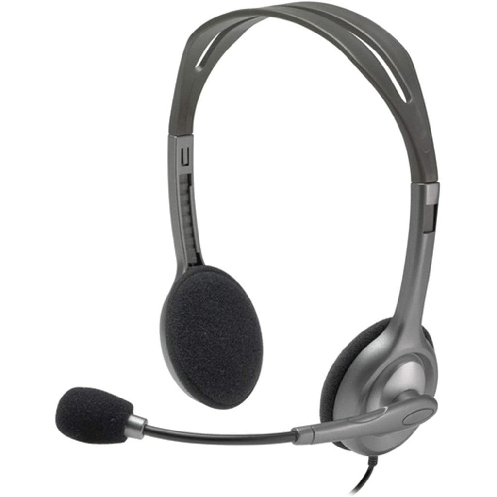 Logitech H111 Wired Stereo Multi-Device Headset with Microphone for Noise Reduction and 3.5mm Plug for Computer PC