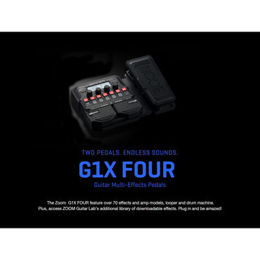 Zoom G1X Four Guitar Effects Processor with Built-In Expression Pedal