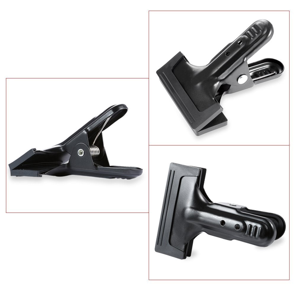 Pxel AA-CH1 Heavy Duty Flat Muslin Spring Clamps Clips for Photo Studio Backdrops Backgrounds Reflector