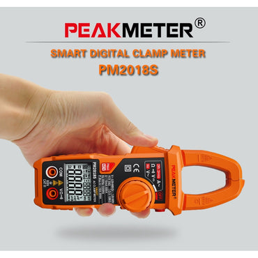 PeakMeter PM2018S Portable Smart AC Digital Clamp Meter Multimeter AC Current Voltage Resistance Continuity Tester