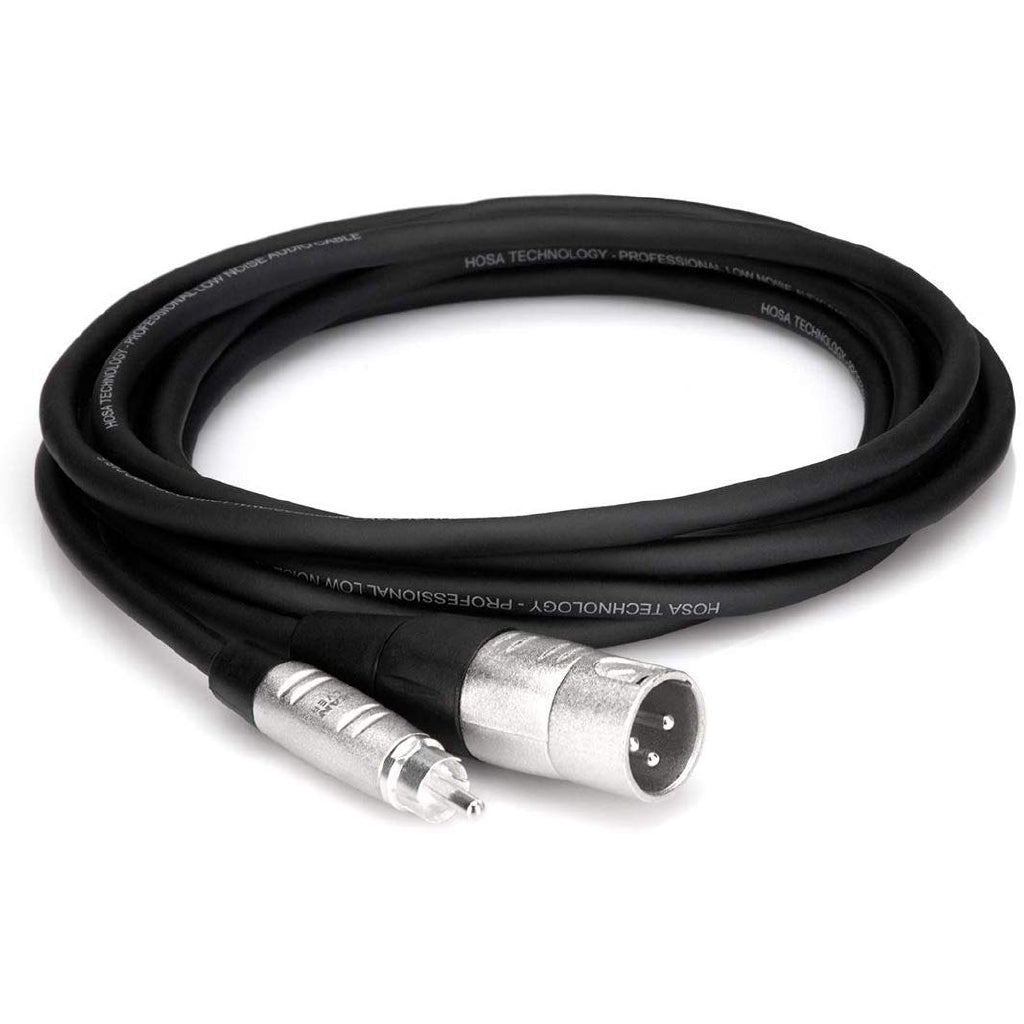 Hosa Technology HRX-003 Unbalanced RCA Male to 3-Pin XLR Male Audio Cable (3')
