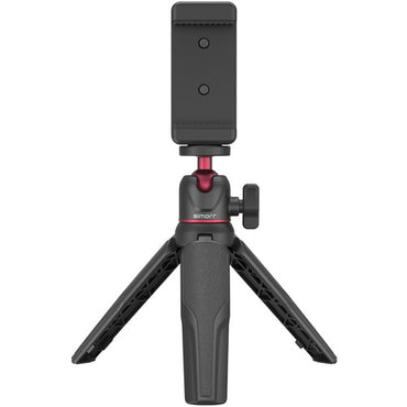 Simorr by SmallRig Vigor VK-30 Vlog Tripod Kit with Phone Clamp with Cold Shoe, Vibe P96 Video LED Light, Type-C Charging Cable, Ball Head with Adjustable Height for Smartphones (Black, White) | 3509B, 3596