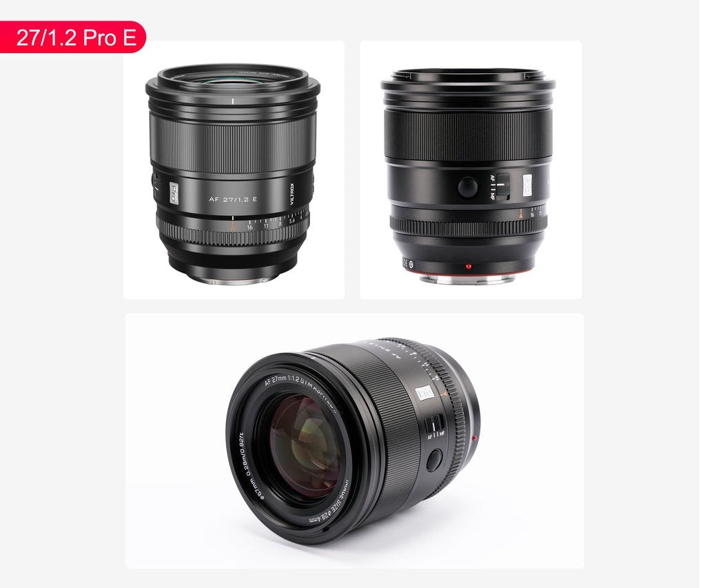 Viltrox AF 27mm f/1.2 STM Auto focus Prime Lens with APS-C Format for Sony E-Mount Mirrorless Cameras