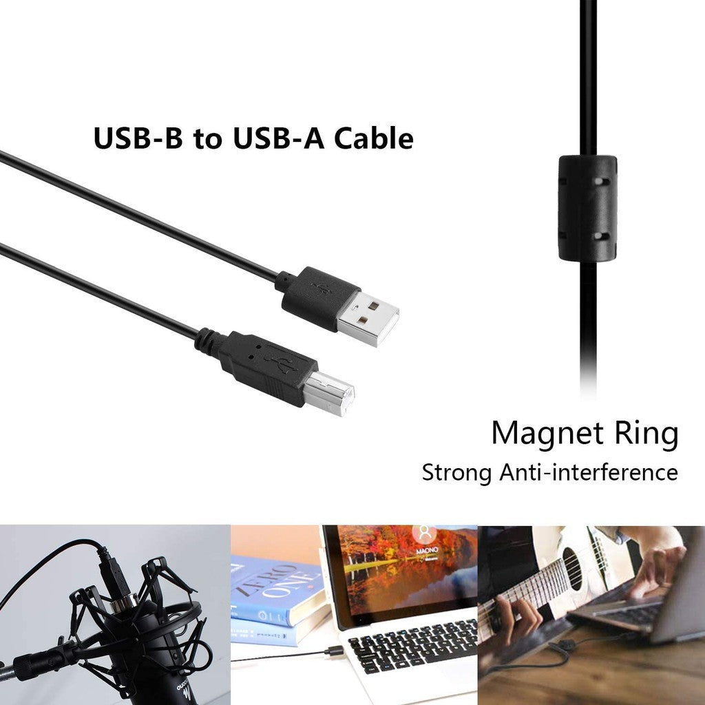 Maono AU-A04 A04 Professiol Studio Cardioid Condenser USB Microphone Kit with Folding Arm Stand for Podcast Gaming Livestream Youtube PC Recording