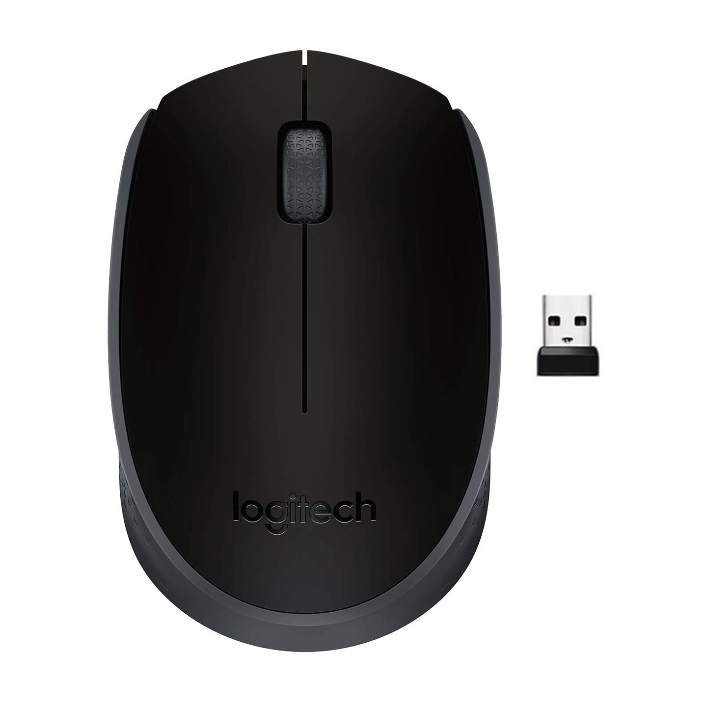 Logitech M171 Wireless Optical Mouse with 1000 DPI, 2.4GHz USB Receiver, 12 Month Battery, and 10m Wireless Range for Laptop Computer PC