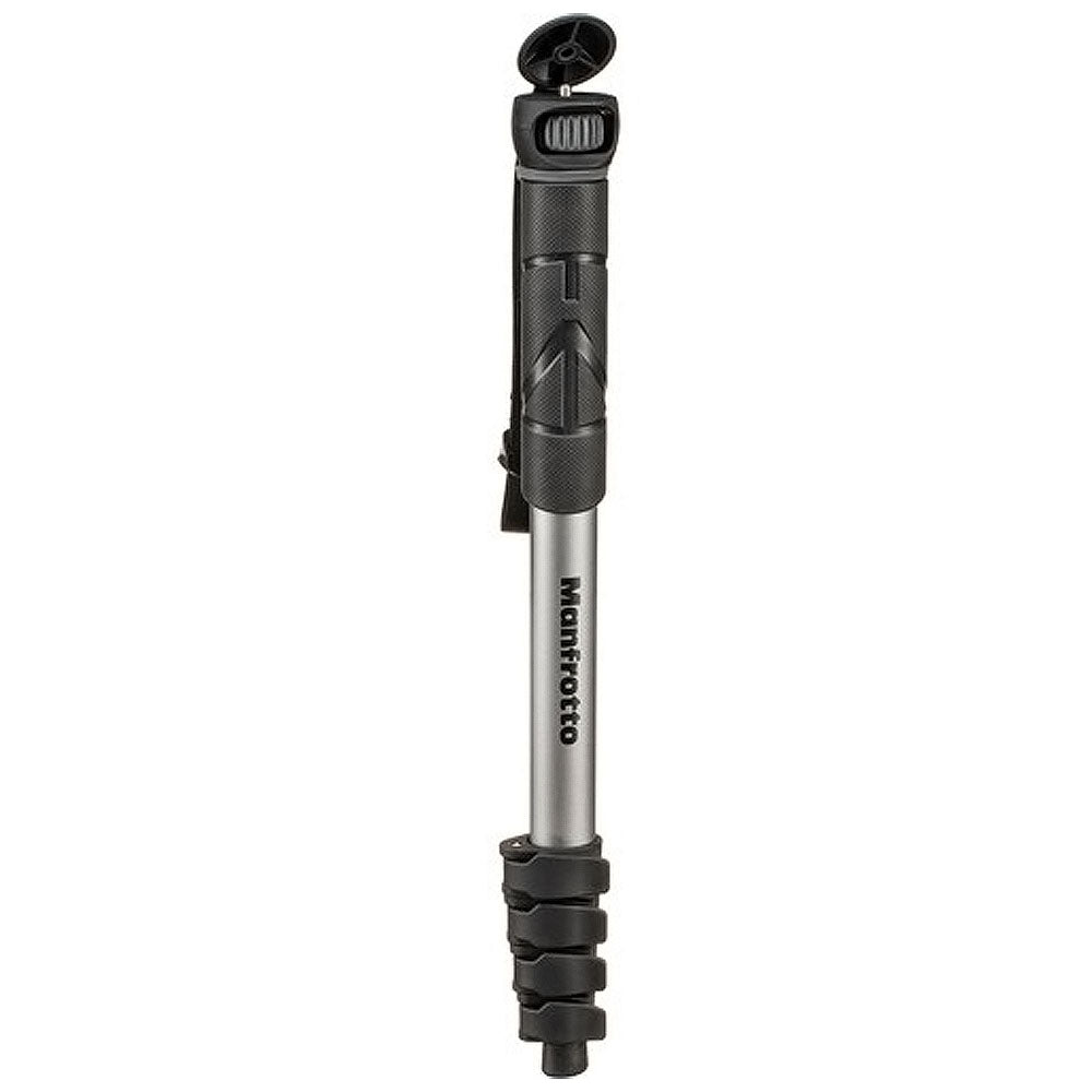 Manfrotto MMCOMPACTADV-BK Lightweight Compact Aluminum Monopod Advanced for Vlogging, Photography (Black)