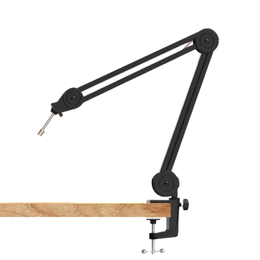 Fifine BM63 Heavy Duty Microphone Boom Arm with Triple Joint Spring Suspension, Desk Clamp, and Universal 5/8-Inch Bolt Mount