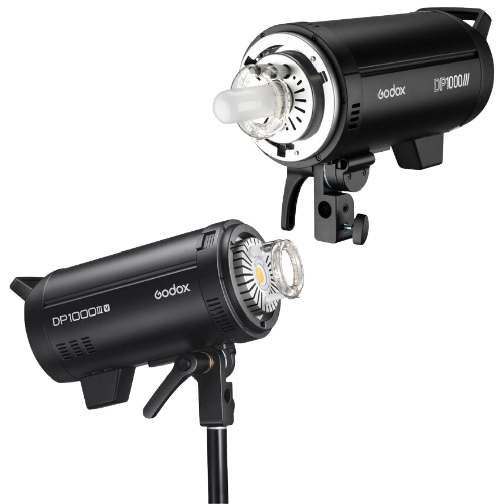 Godox DP1000III-V DP1000III Professional 1000W Studio Strobe Flash Light with 2.4GHz Wireless X System, 5600K~5800K CCT, LCD Screen Display, Control Port and Bowens Mount Compatible for Photography Lighting and Studio Equipment