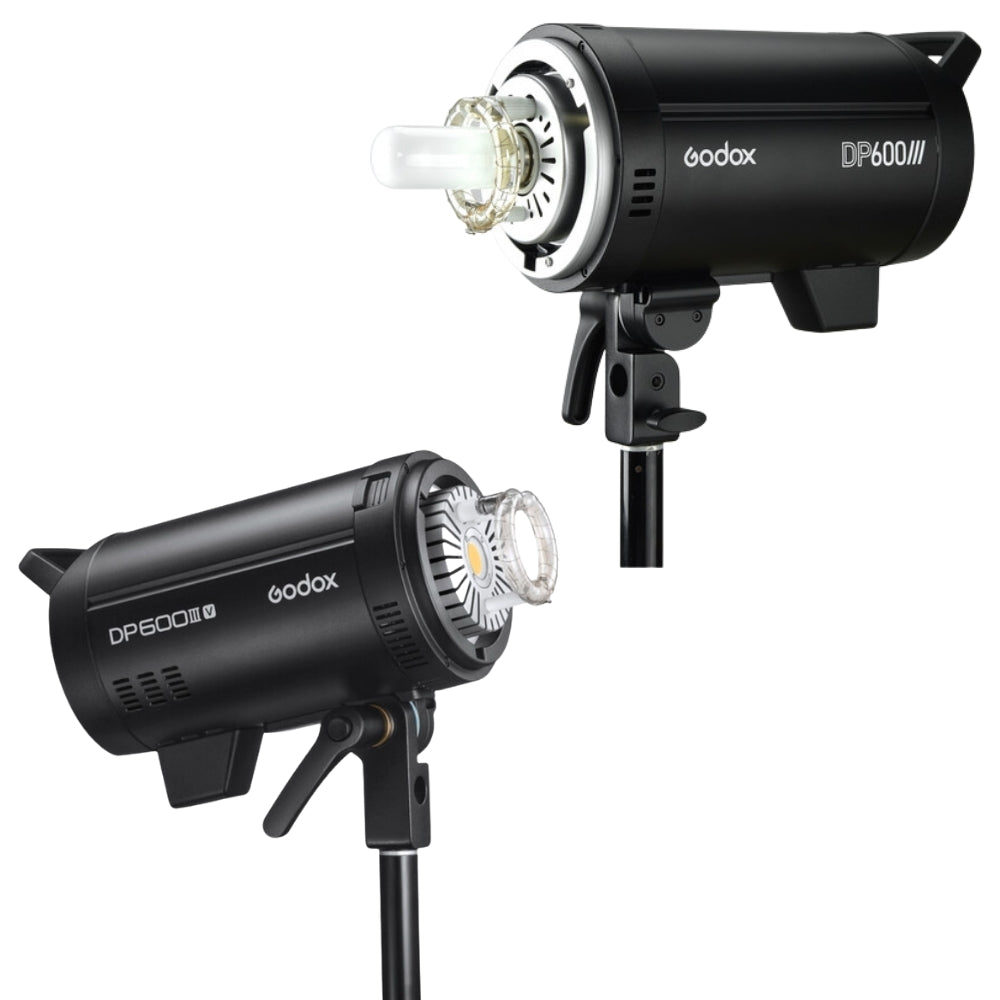 Godox DP600III-V DP600III Professional 600W Studio Strobe Flash Light with 2.4GHz Wireless X System, 5600K~5800K CCT, LCD Screen Display, Control Port and Bowens Mount Compatible for Photography Lighting and Studio Equipment