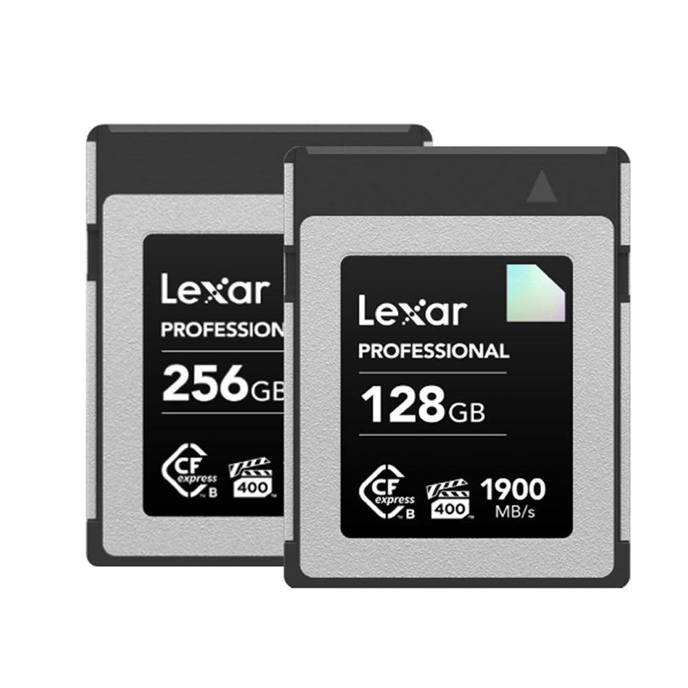Lexar Professiol 256GB 128GB CFexpress Type B Diamond CF Express Memory Card Compact Flash PCI-Express 3.0 / NVMe with VPG 400MB/s, 8K 4K 6K RAW ProRes HQ Video, Backward Compatible with XQD Cameras, 1900MB/s Read, 1700MB/s Write Speeds