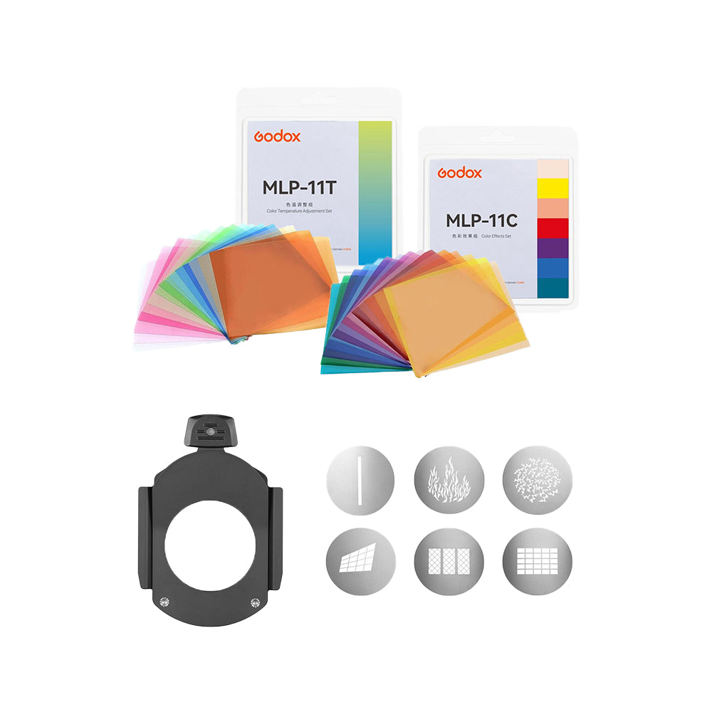 Godox Light Projector Attachment Kit for MLP 19K/26K/36K - High-Quality Color Effects and Temperature Adjustment Filters JG Superstore
