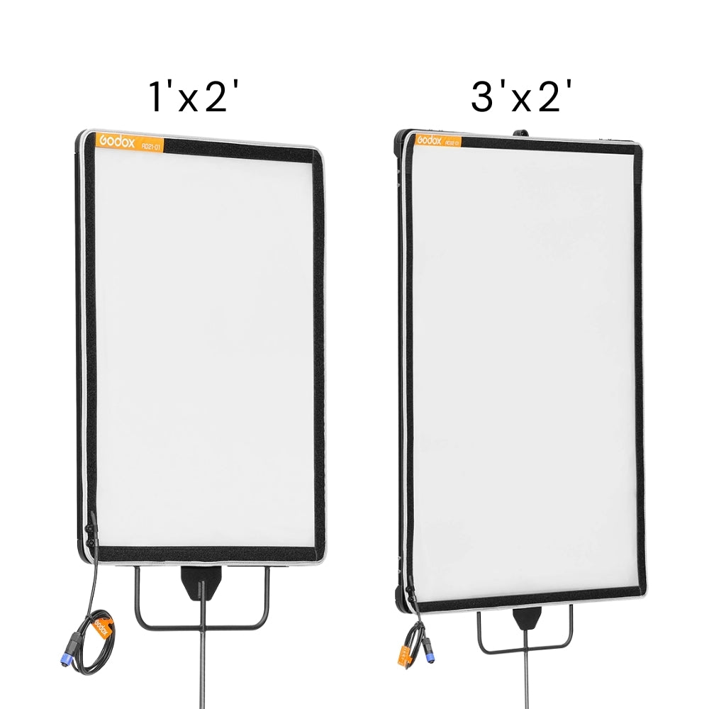 Godox AD21 / AD32 K2 Adjustable Light Diffusion Panel with Motorized Control, Dual Dimming Modes, Bluetooth App, DMX/RDM & Built-in CRMX, Controller Powered via USB-C / V-Mount Battery for Photography, Video & Studio Lighting