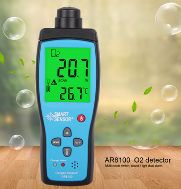 Smart Sensor AR8100 Handheld Precision Oxygen Detectors O2 Meter Tester
