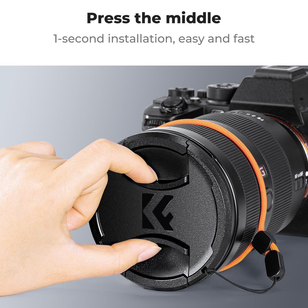 K&F Concept 42 to 49mm no-X Filter Adapter Ring for Ricoh GR IIIx III II Camera Series with Lens Cap Aluminum Alloy
