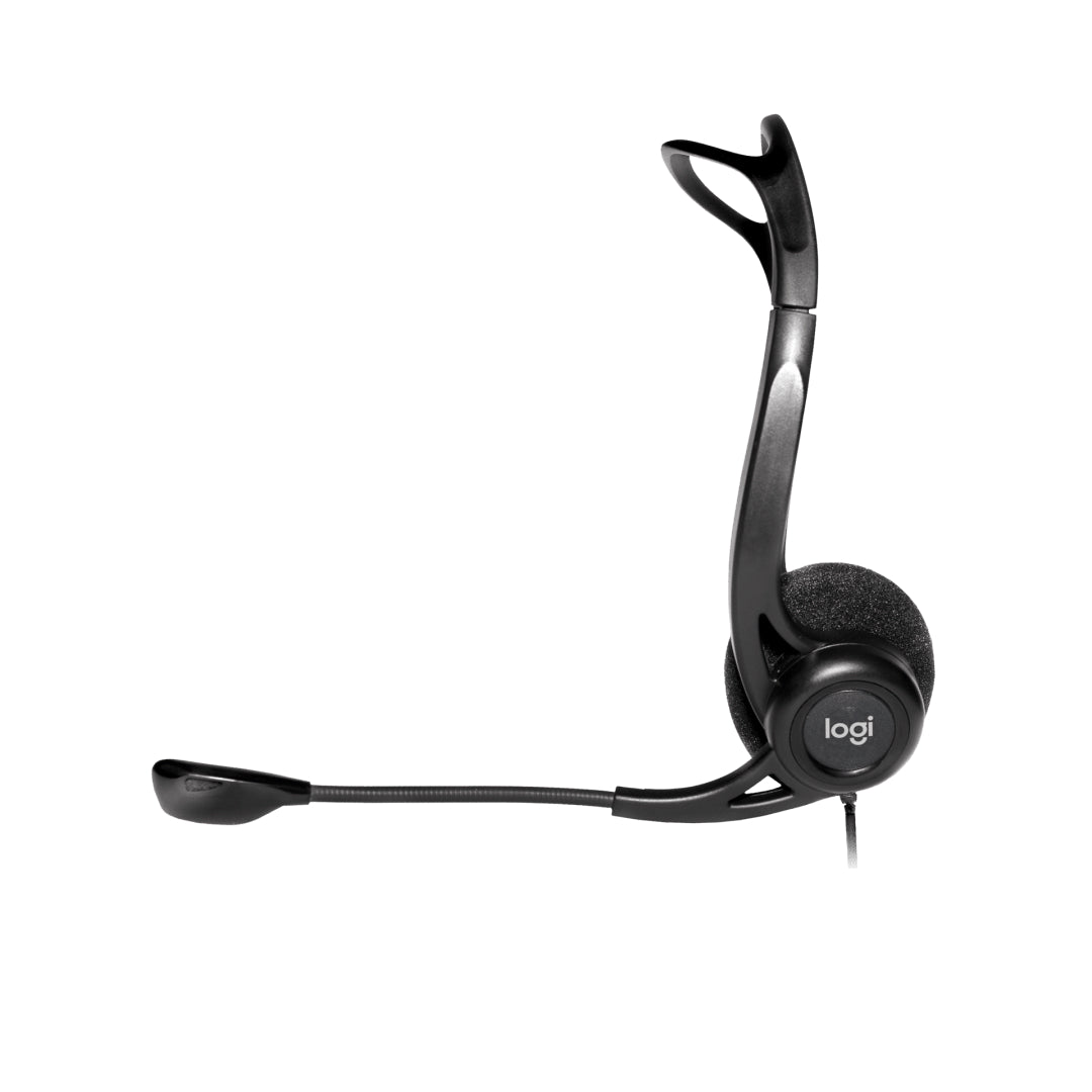 Logitech H370 USB Headset with Noise-Canceling Microphone, In-Line Control and Adjustable Headband