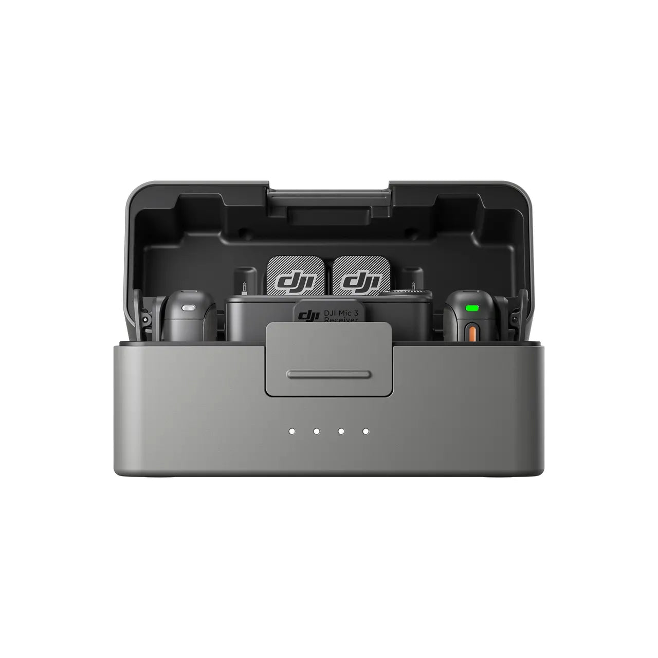 DJI Mic 3 / Mic 2 2TX + 1RX Wireless Microphone System 2 Person Lavalier Mic with Charging Case, Touchscreen Onboard Controls, Dual Band Wireless & Bluetooth Connection for Camera, Smartphone, Vlogging & Content Creation