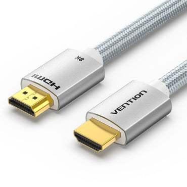 Vention HDMI 2.1 Cable Aluminum Metal Braided (Male to Male) 8KHD 60Hz Video Cable with 48Gbps Transfer Speed (Different Lengths Available) (ALC)