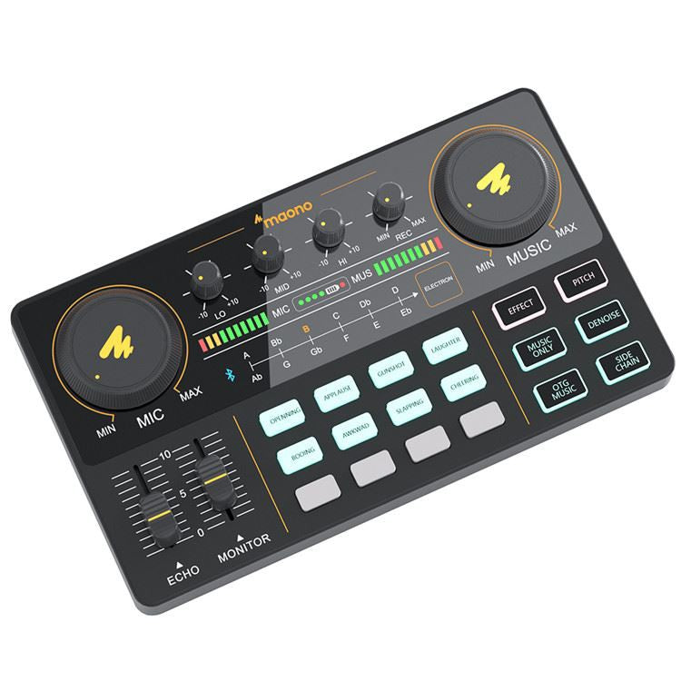 Maono Maonocaster AU-AM200 Portable All-In-One Podcast Production Studio Audio Interface for Livestreaming Gaming Streaming KUMU (AU AM200)