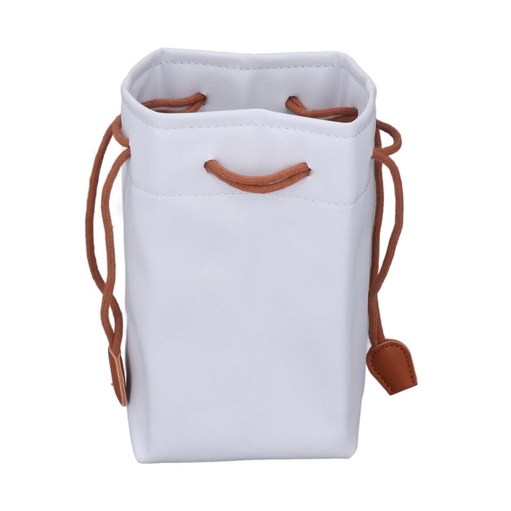 Pikxi Universal Drawstring PU Leather Carrying Bag with Colorful Design and Water Resistant for Fujifilm Instax, Camera and Lenses etc.