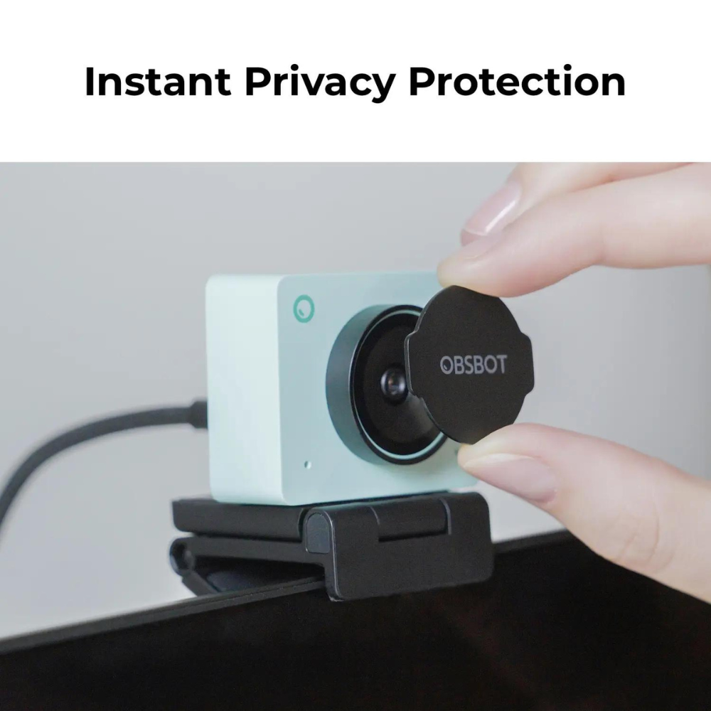 OBSBOT Meet 2 AI-Powered 4K Webcam with Intelligent Auto Framing, Phase Detection Auto Focus, Dual Omnidirectiol Microphones, and Supports Windows and macOS for Computers & Laptops - Live Streaming, Broadcast, Recording, and Conferencing