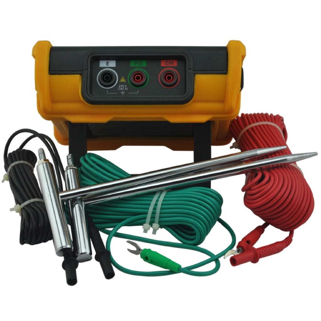PeakMeter MS2302 Digital Earth & Ground Resistance Tester Megger 0ohm ~4K ohm 100 Groups Data Logging with Backlit