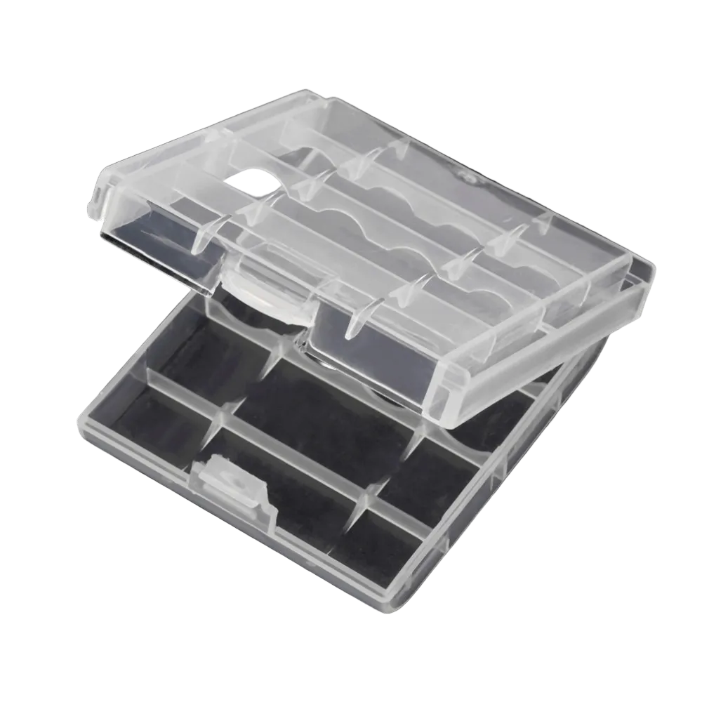 Battery Case Holder Box LR6 LR3 AAA AA Rechargeable Battery Clear Case cover