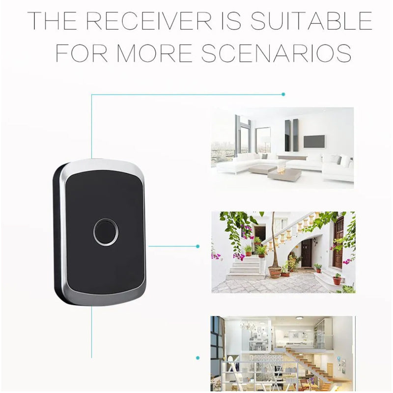 DAYTECH DB06 Smart Wireless Doorbell Plug and Play AC 110V-240V Water-Resistant 300m Long Range Door Bell Buzzer with Adjustable Volume, 36 Chimes and Tunes for Home Office Indoor and Outdoor Installation