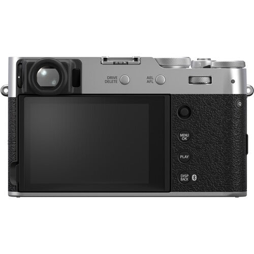 Fujifilm X100V / X100VI APS-C Mirrorless Digital Camera with Fujinon 23mm F/2 Wide-Angle Prime Lens, Touchscreen LCD, Wireless Connectivity and Film Simulation Modes (Black, Silver)