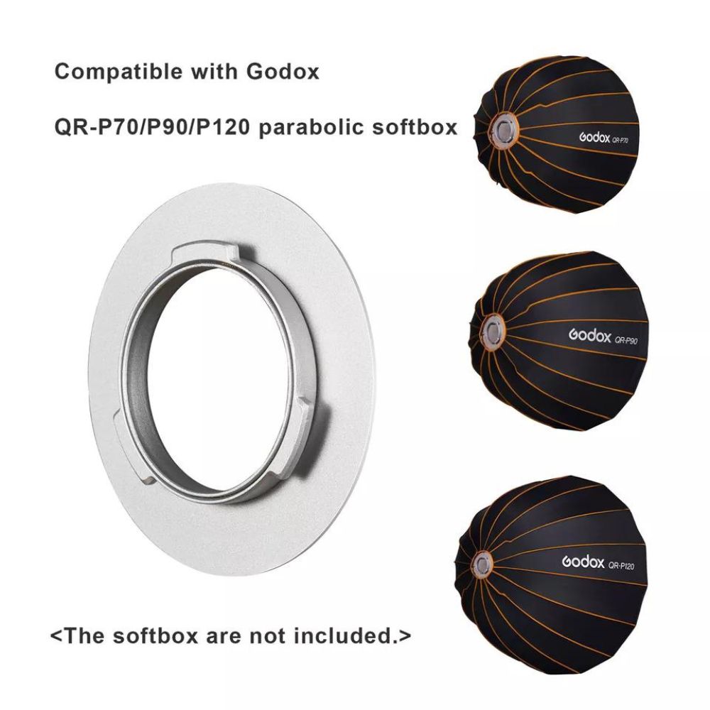 Godox SA-GD Mount Speed Ring for Godox QR-P120/P90/P70 Parabolic Softboxes with Precision Mounting Accessoryfor Quick Operation