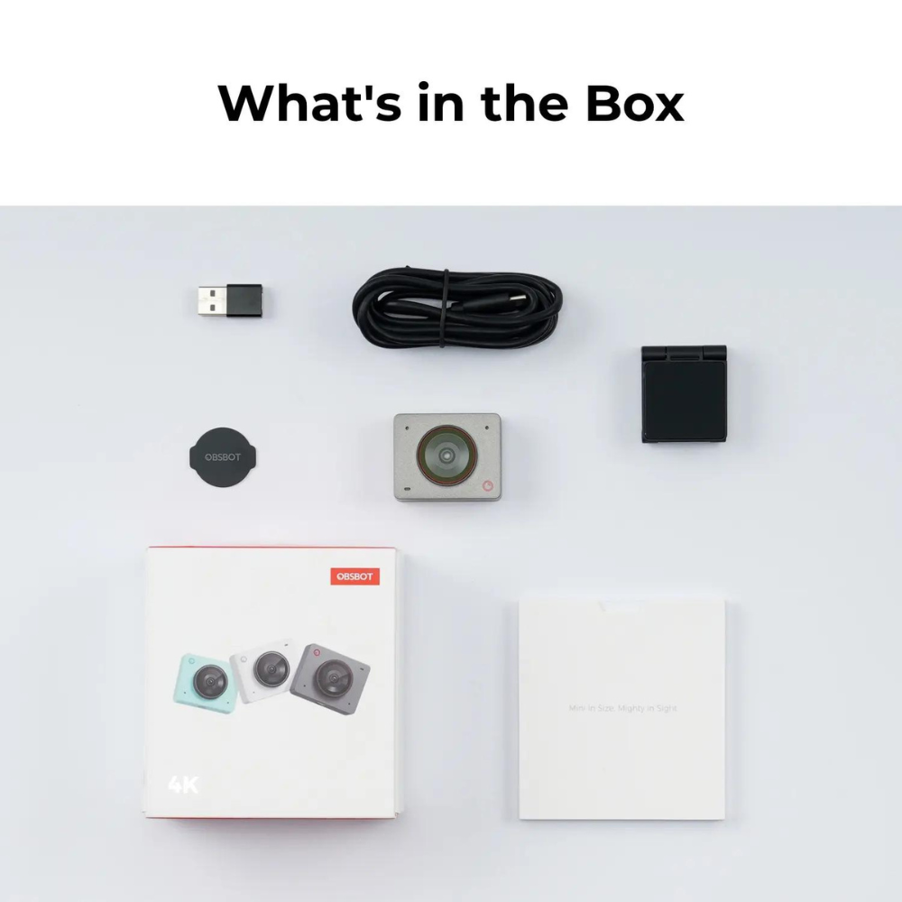 OBSBOT Meet 2 AI-Powered 4K Webcam with Intelligent Auto Framing, Phase Detection Auto Focus, Dual Omnidirectiol Microphones, and Supports Windows and macOS for Computers & Laptops - Live Streaming, Broadcast, Recording, and Conferencing