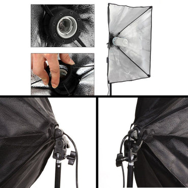 PXEL SB-1B-40X40 Single E27 Base Socket Light Lamp Bulb Holder Adapter for Photo Video Studio Softbox 40cm x 40cm