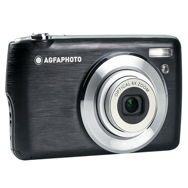 AGFAPHOTO Realishot (DC8200) 21MP Digital Camera with CMOS Sensor, FHD 1080p Video Capture, 8x Optical Zoom, 2.7" TFT Screen Display, Max 32GB Memory Storage Support for Photography Videography | Black, Blue, Pink, Purple, Red, Gray/Silver