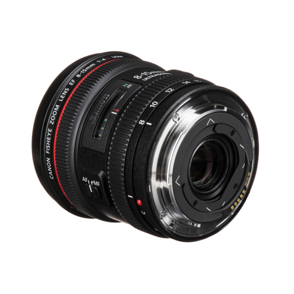 Canon EF 8-15mm f/4L Fisheye USM Zoom Lens with Full Frame Sensor Format and Wide Angle Focal Length for EF Mount DSLR Camera Body
