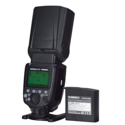 Yongnuo YN862C Speedlite Wireless TTL Camera Flash Master Slave Speedlite Auto Manual Zoom with 1800mAh Li-ion Battery
