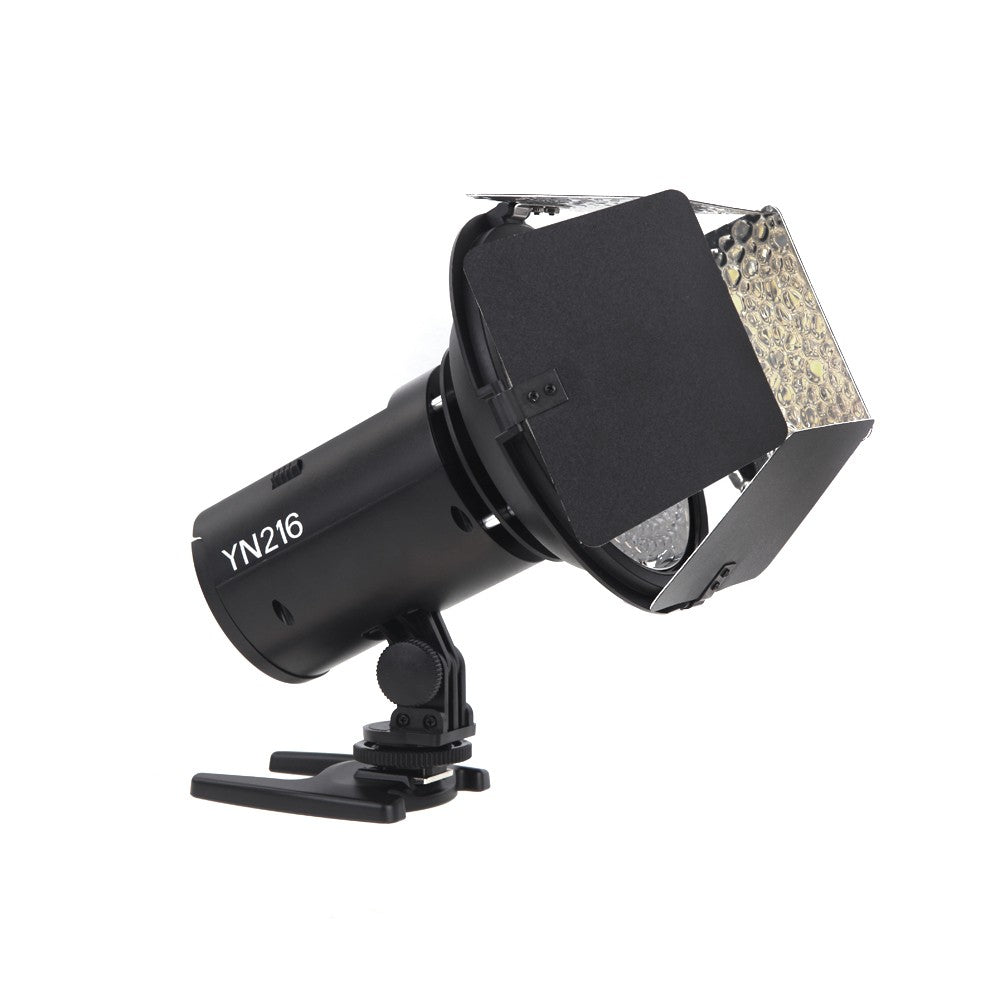 Yongnuo YN216 II 3200-5500k Bi-Color LED On-Camera Fill Video Studio Light with Barn Doors - Photography and Videography Studio Lighting | JG Superstore