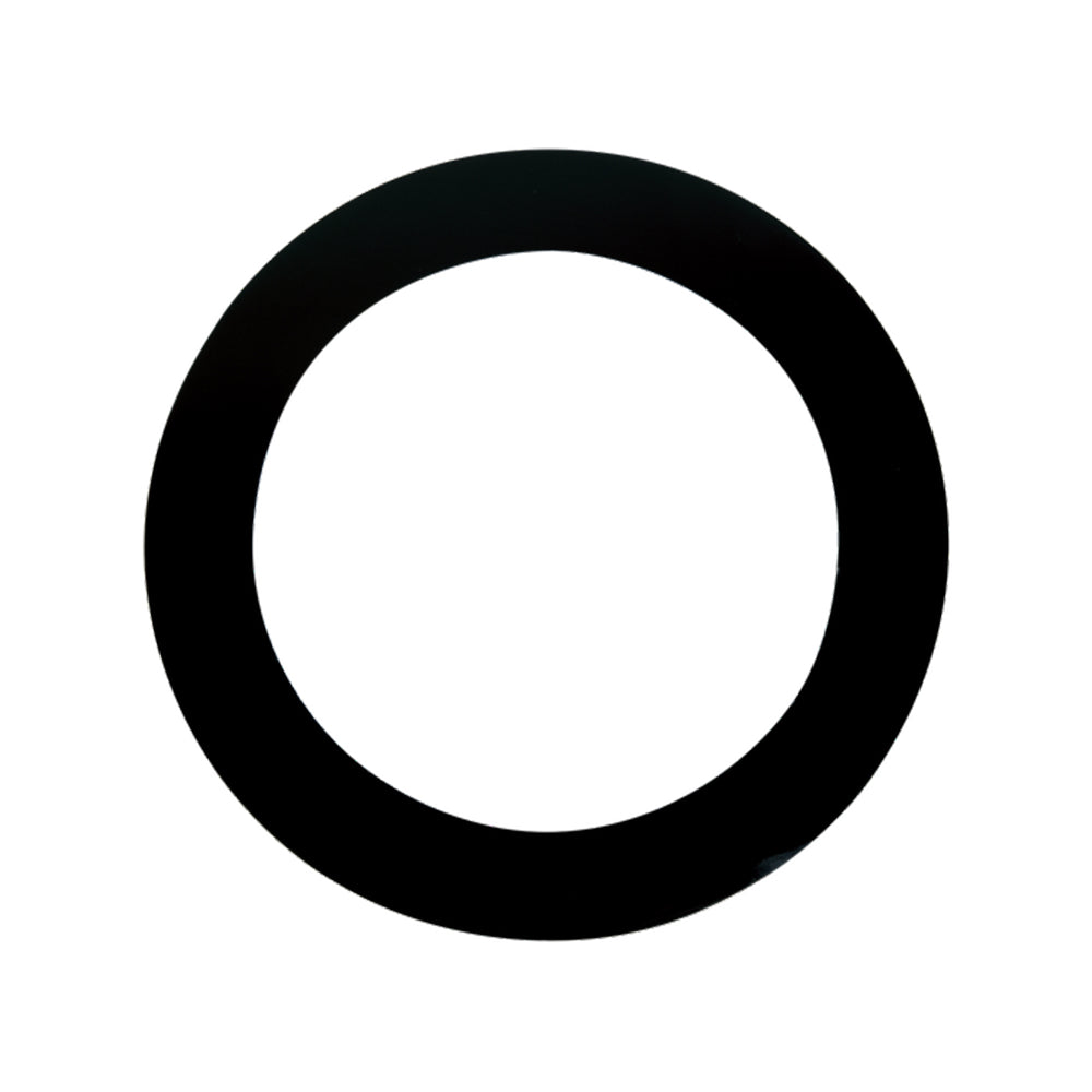 Remo 5" and 1/ 2" Dymo Drumhead Quadura Hole Ring with High Adhesive Backing for Bass Drums (White, Black)