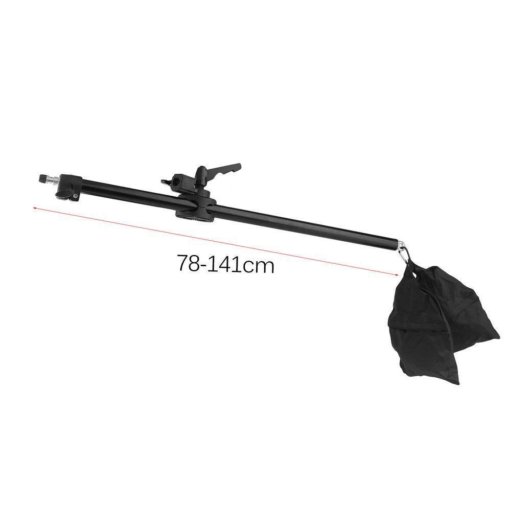Pxel LS-ARM140 140cm 4.5 Feet Cross Arm Bracket Telescopic Boom Arm Stand with Counterweight