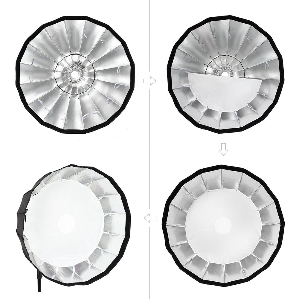 Godox P120H 120CM Reflector Parabolic SoftBox Cloak Box for Bowens Mount Studio