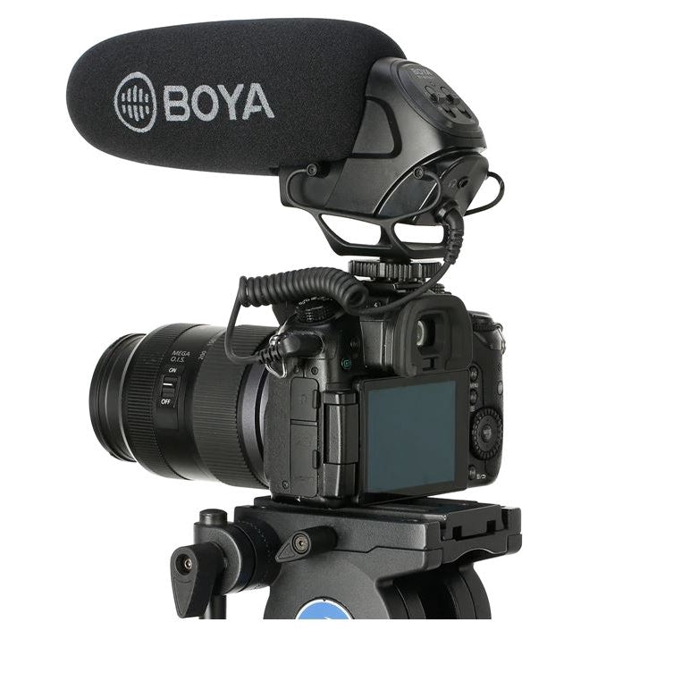 Boya BY-BM3031 On-Camera Super Cardioid Shotgun Microphone for Camera Youtube Vlog Studio Video Recording Streaming