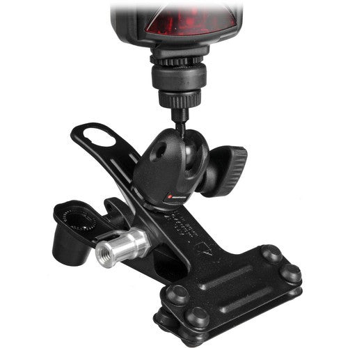 Manfrotto 175F-1 Justin Spring Clamp with Flash Shoe, Cold Shoe, Hot Shoe