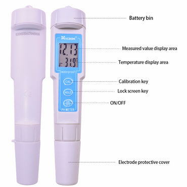 Eagletech CT-6020A High Accuracy Portable Digital PH Meter Waterproof Pen PH Water Tester ATC Acid and Alkaline Alyzer