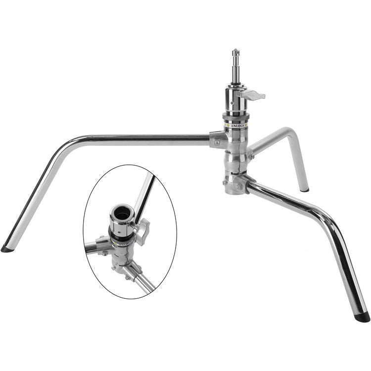 Pxel LS40 Riser C-Stand with Arm Turtle Base Kit for Studio Lighting, Reflector etc