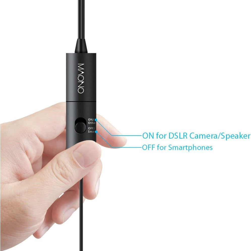 Maono AU-200 AU200 Dual Lavalier Microphones Hands Free Clip-on Lapel Mic with Omnidirectiol Condenser for Camera,DSLR, Android, Smartphone, Tablet, Pad, PC, Laptop, Computer (236in/20ft)