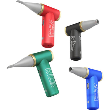 KiCA Jet Fan 2 Portable Mini Bladeless Turbo Fan 5W with Low Noise 101000RPM Fan Speed, 3.5 Hours Battery Life, Slide Control, Multifunction Hair Dryer, Air Duster, Inflator & Deflator, Cooling Fan, Blower, etc. (Black, Blue, Green, Red) | JG