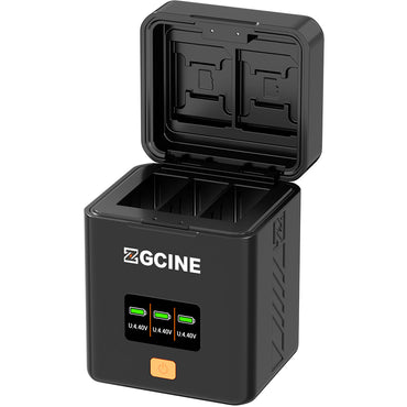 ZGCINE Triple Bay Battery Charging Case for GoPro Hero 13 Batteries Charger
