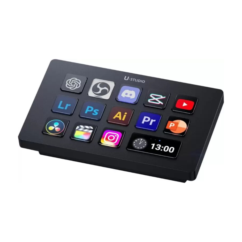 Ulanzi U-Studio D200H | D200 Stream Deck Controller with 13 Customizable LCD Keys, Multi-Docking Ports, One Click Configuration and Lightmaster App Support, Plug and Play for PC Desktop Computer | | JG Superstore