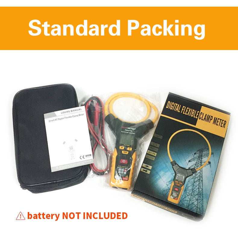PeakMeter PM2019S Smart AC Digital Flexible Clamp Meter Multimeter Handheld Voltage Current Resistance Frequency