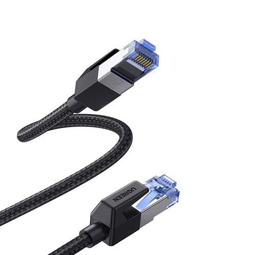 UGREEN 1.5 Meters CAT8 Nylon Braided RJ45 LAN Ethernet Network Cable with 40Gbps Data Speed 2000Mhz Bandwidth for Computers, Laptops, Modems, Routers, Game Consoles | 80430