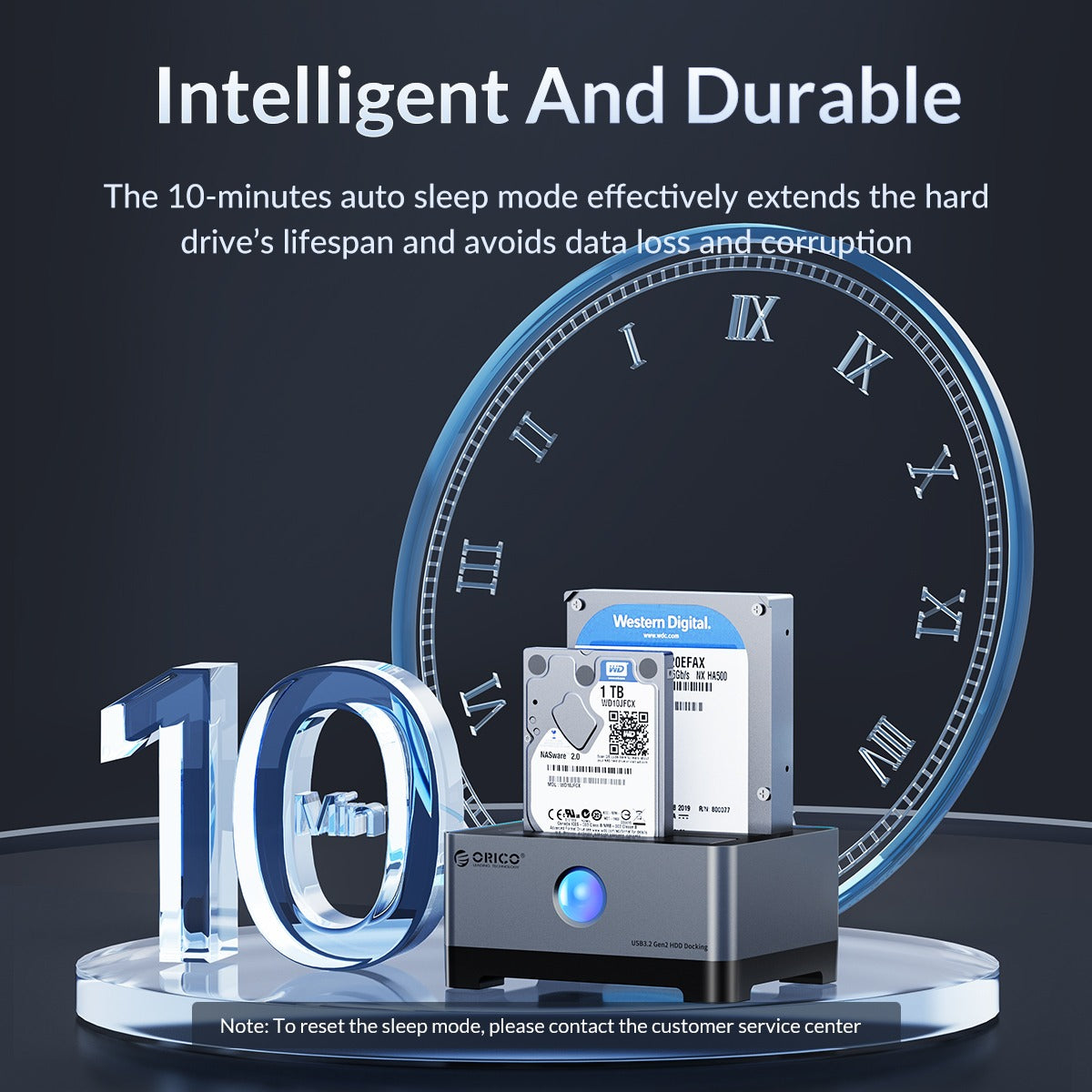 ORICO 10Gbps 2.5 to 3.5" HDD / SSD SATA 3.0 to USB 3.2 Gen2 Type C RGB Hard Drive Docking Station Dual-Bay / Single-Bay with 36TB Maximum Disk Storage Capacity for Windows MacOS Linux Computer PC Laptop MacBook iMac | 5528C3 5518C3