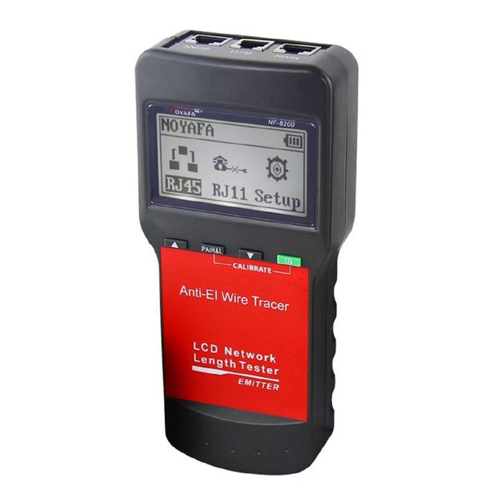 Noyafa NF-8200 LAN RJ45 Wire Cable Tester Ethernet Network Wire Tracker Cable Length Tester With Backlight LCD Display